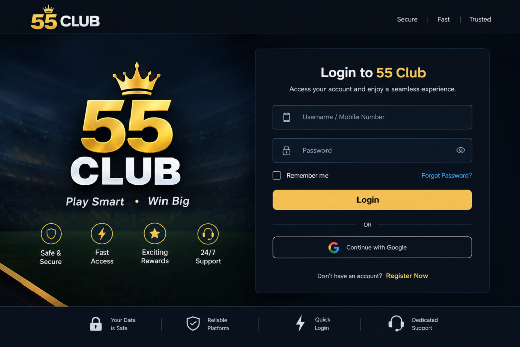 55 club login
